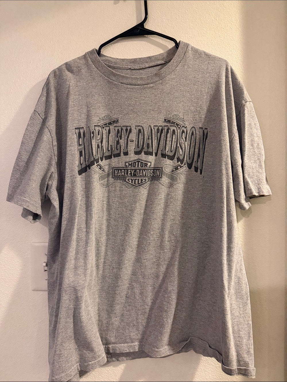 Harley-Davidson Gray Short Sleeve Logo Tee